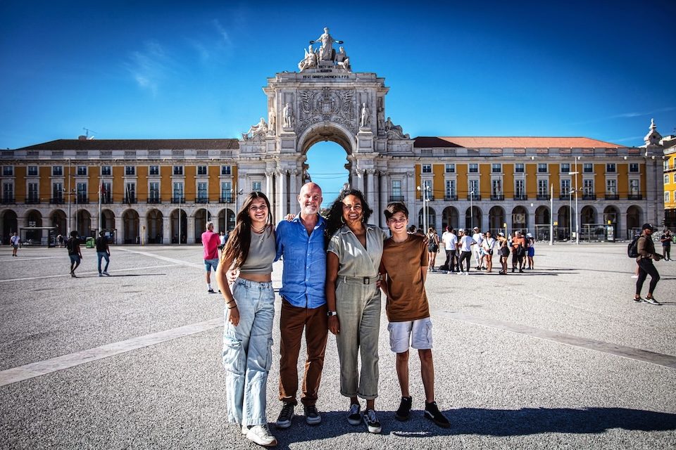 The Nelson family in Lisbon